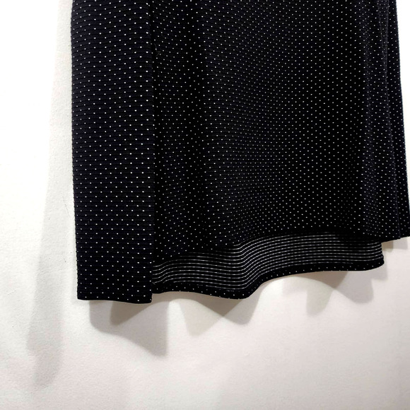 Ruti Scuba Essential Top & Wide-ish Pant Black White Polka Dot Lounge Set SZ 4/6 - Picture 6 of 16